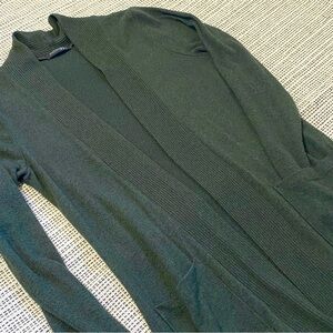 green sweater